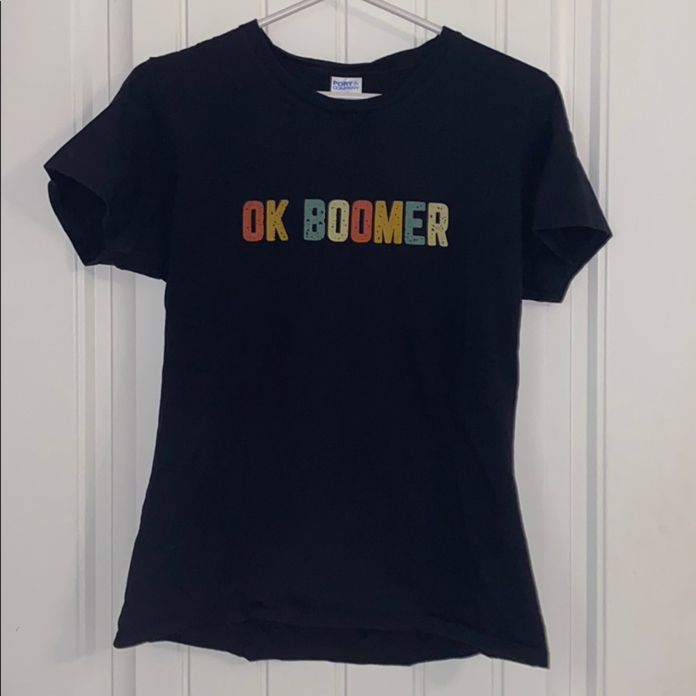 Black “Ok Boomer” T-shirt
